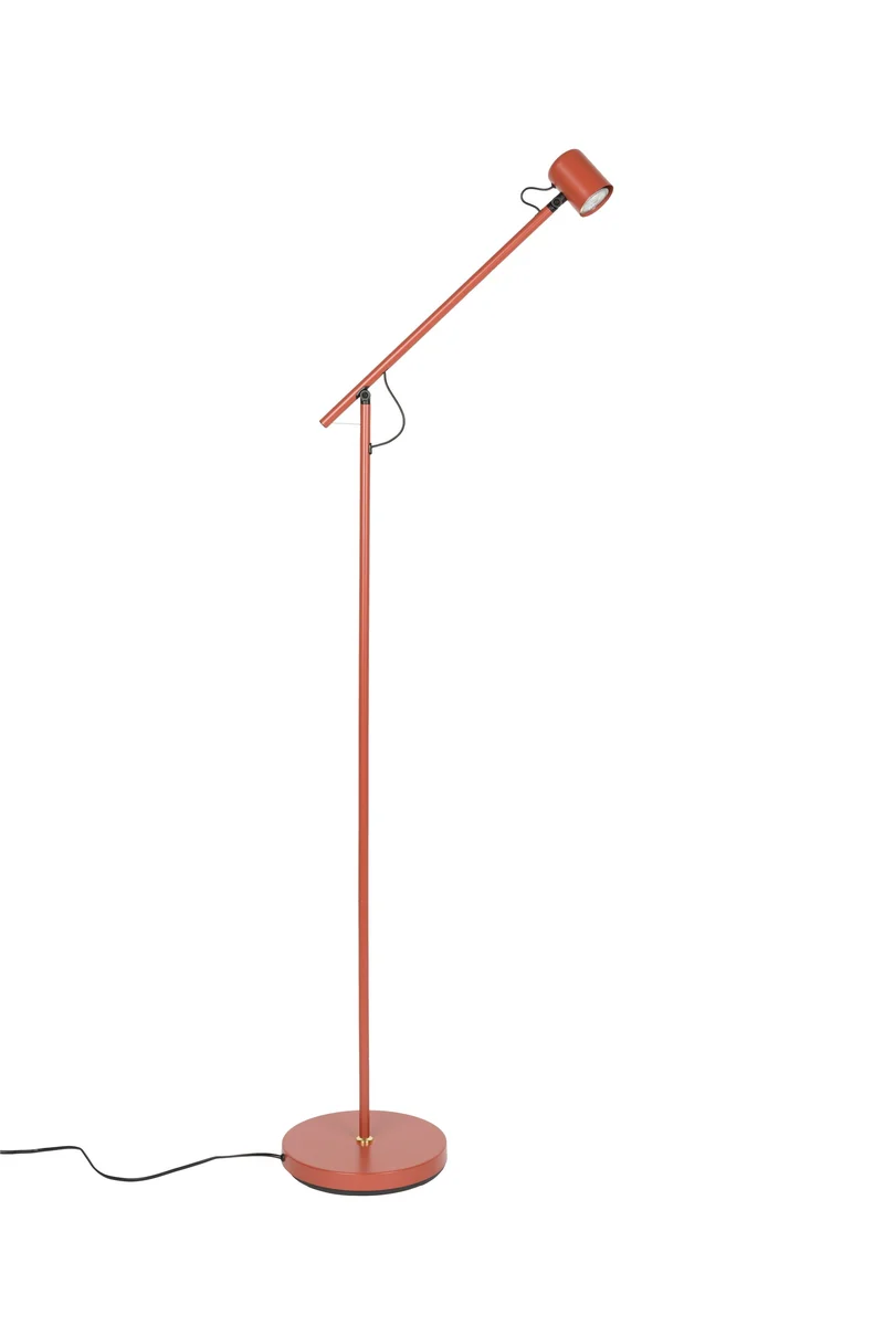 White Label Living Stehleuchte Aero – Rot, Eisen, 57,5 × 25 × 120 cm
