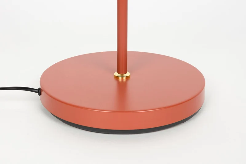 White Label Living Stehleuchte Aero – Rot, Eisen, 57,5 × 25 × 120 cm
