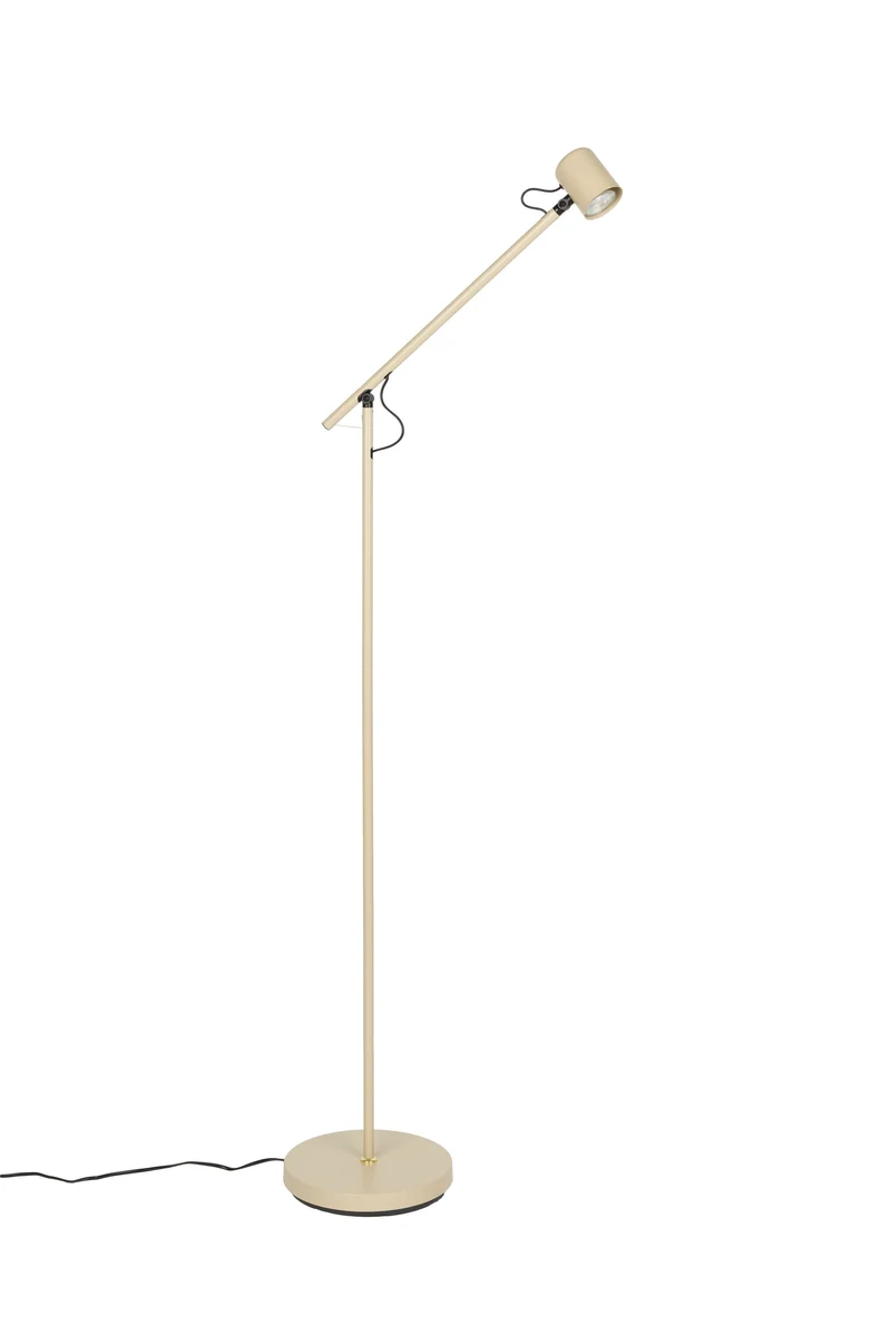 White Label Living Stehleuchte Aero – Beige, Eisen, 57,5 × 25 × 120 cm