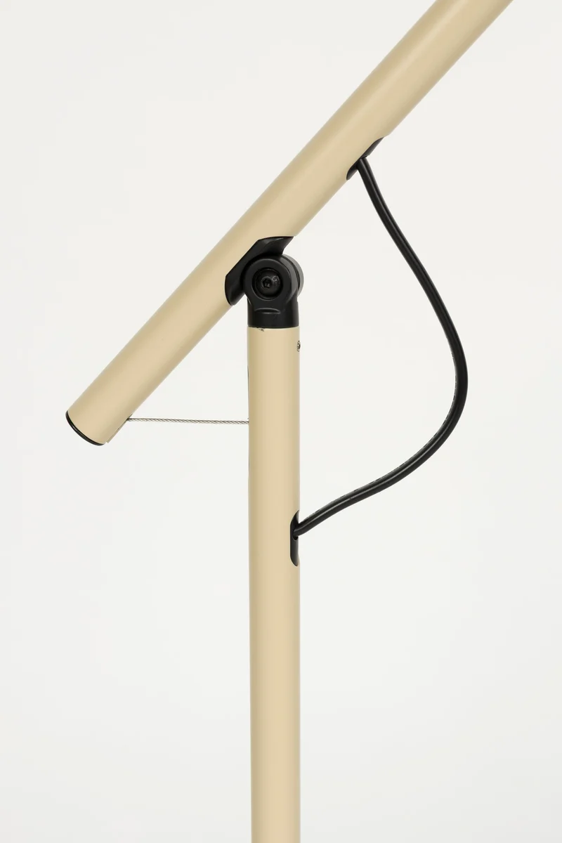 White Label Living Tischleuchte Aero – Beige, Eisen, 55 × 20 × 45,5 cm