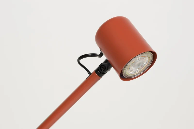 White Label Living Tischleuchte Aero – Rot, Eisen, 55 × 20 × 45,5 cm