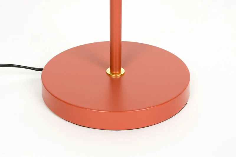 White Label Living Tischleuchte Aero – Rot, Eisen, 55 × 20 × 45,5 cm
