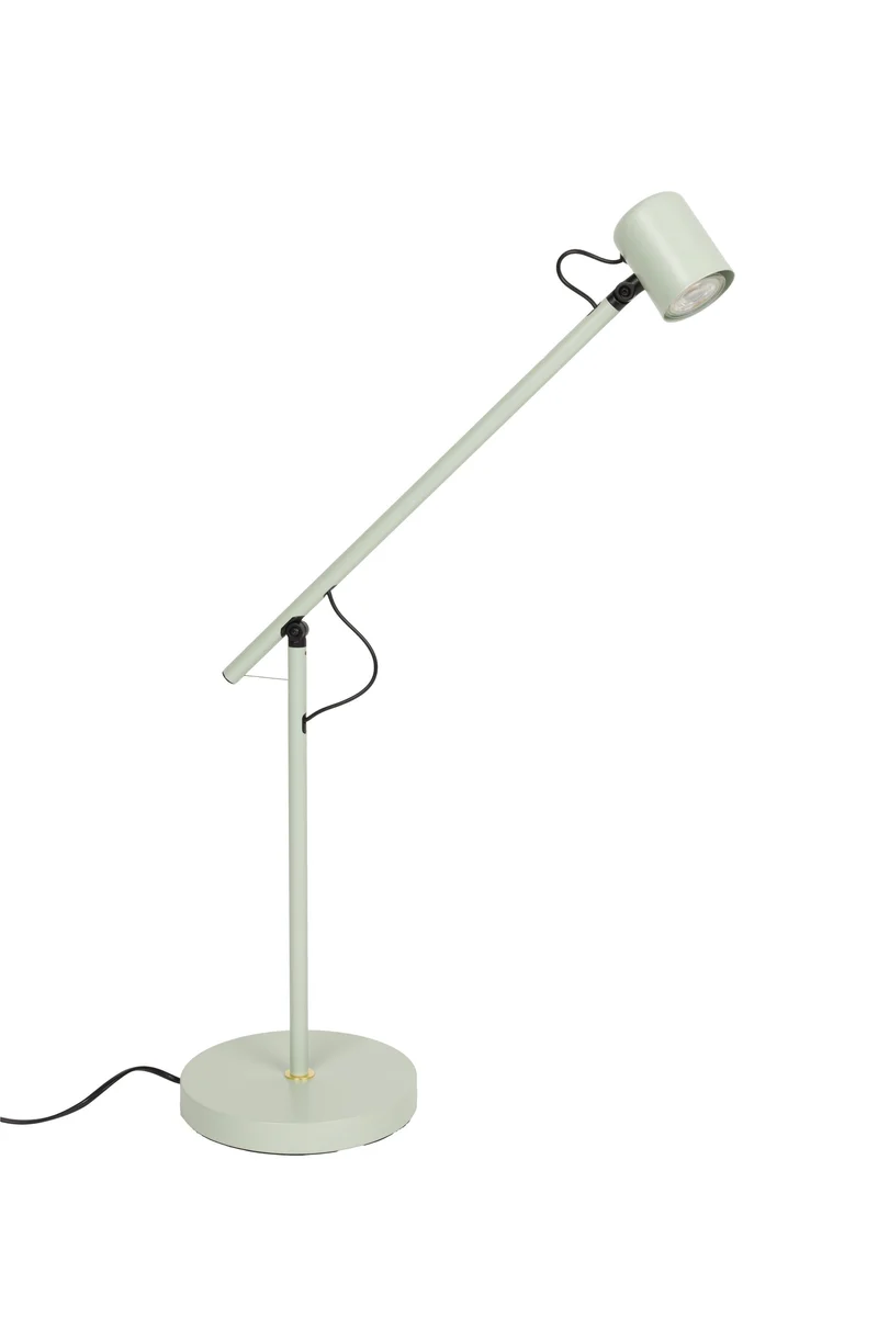 White Label Living Tischleuchte Aero – Grün, Eisen, 55 × 20 × 45,5 cm