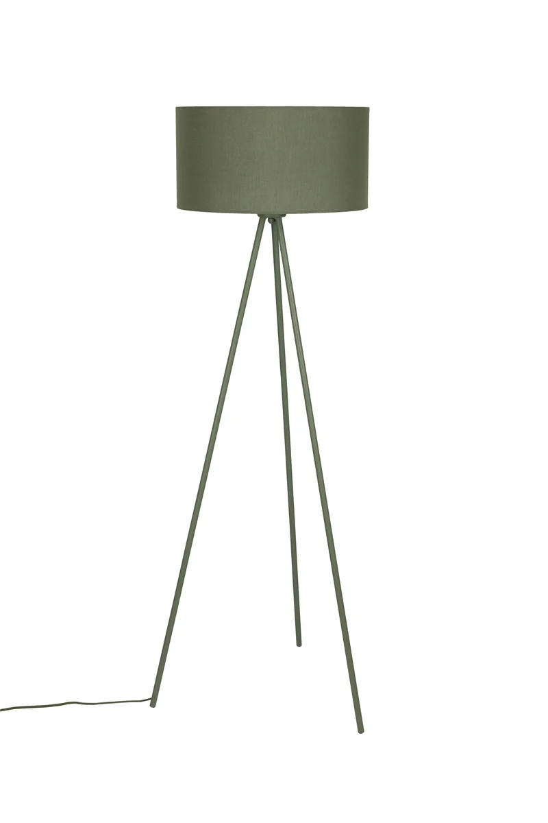 White Label Living Stehleuchte Susie – Grün, Eisen, 45 × 45 × 146 cm