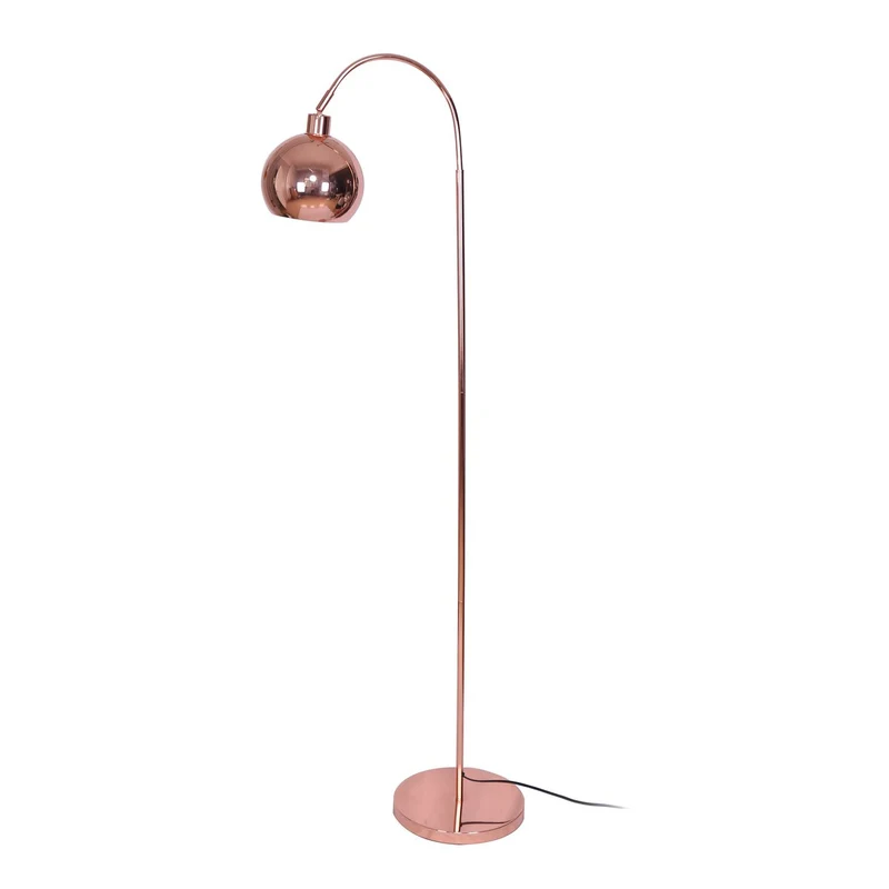 Stehleuchte aus Metall – Kupferoptik, 153 cm