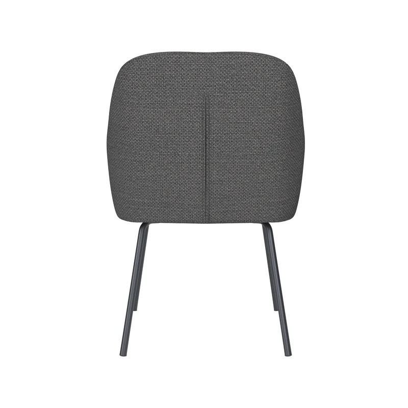 White Label Living Stuhl Otis Grau 4 Metallbeine – 62 × 59 × 84 cm