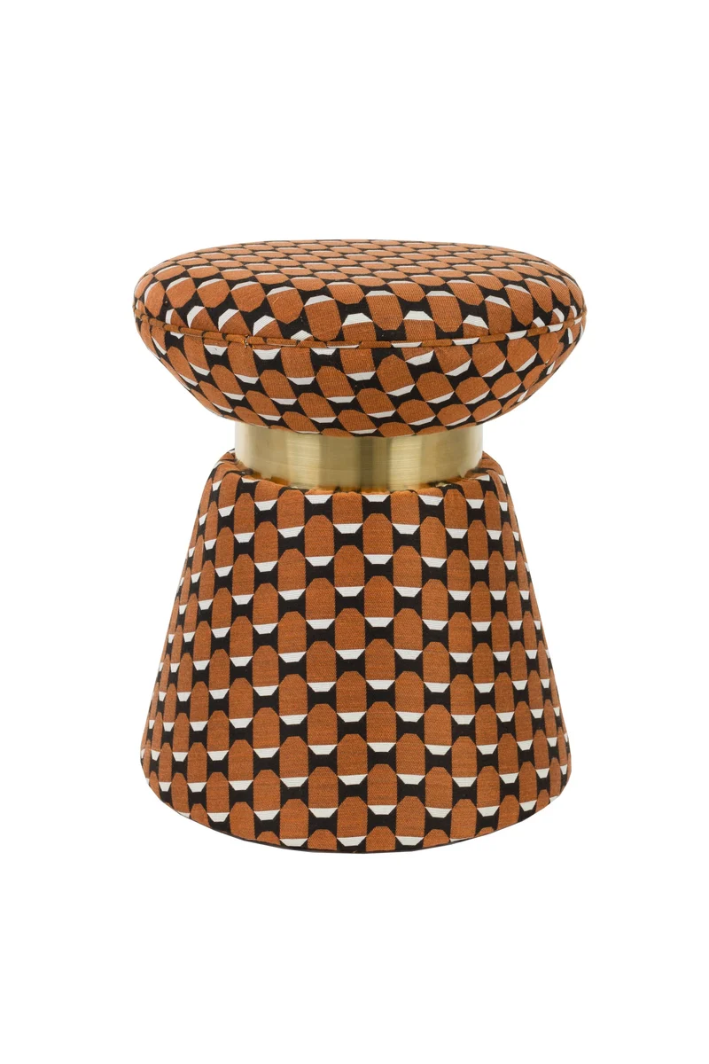 White Label Living Hocker Pin – Metall, 37 × 37 × 45 cm