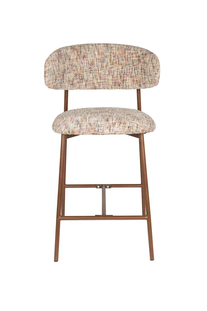 White Label Living Tresenhocker Claes Multicolour – Polyester, 51 × 44 × 94 cm, 2er-Set