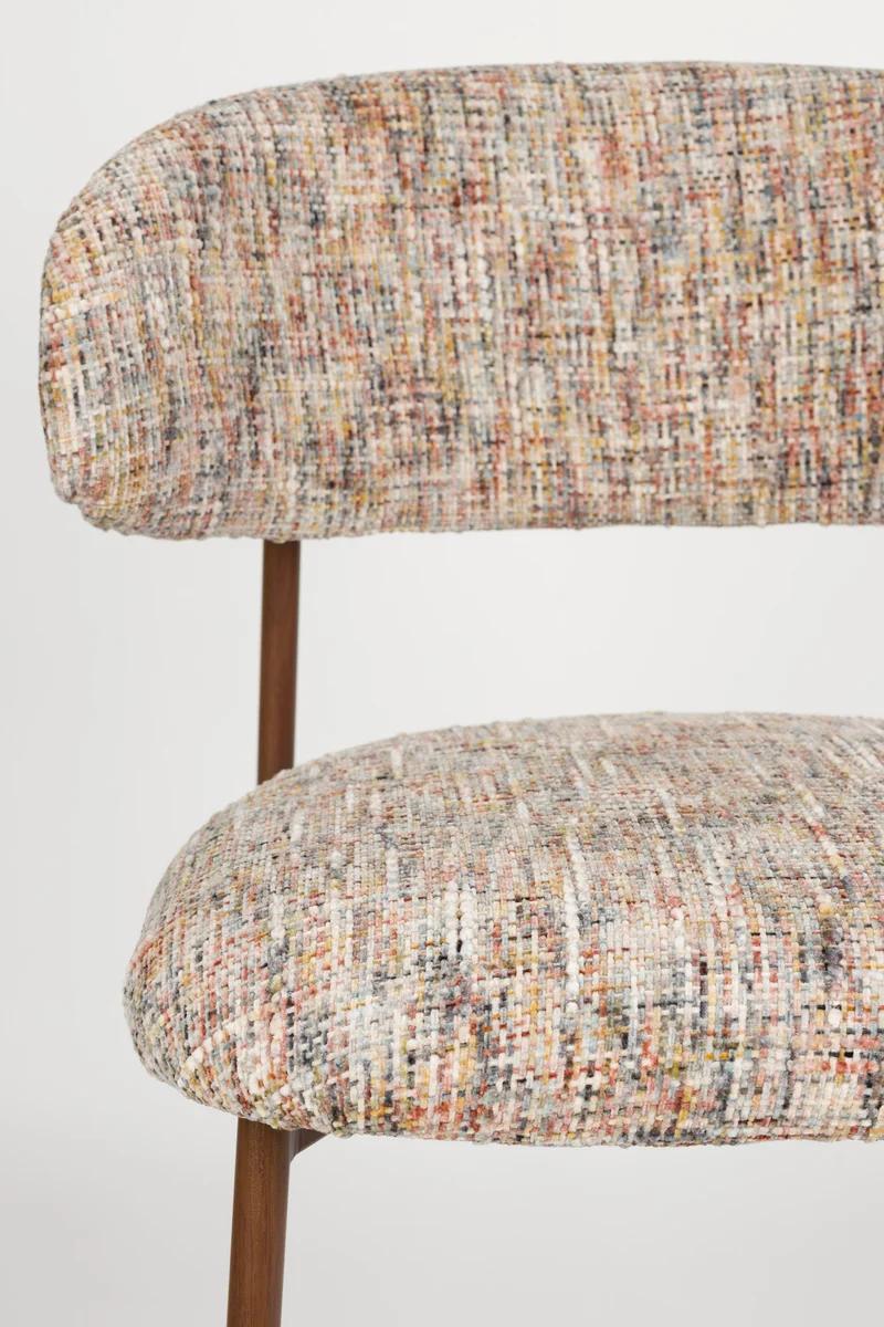 White Label Living Tresenhocker Claes Multicolour – Polyester, 51 × 44 × 94 cm, 2er-Set