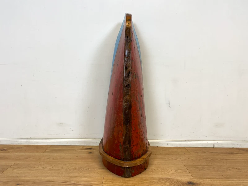 Boatwood by WMK # Außergewöhnliches Regal gebaut aus echtem Fischerboot, ein handgefertigtes Unikat aus massivem Teakholz