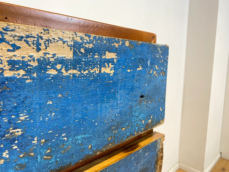 Boatwood by WMK # Sehr schöne Kommode mit Schubladen, ein aus altem Bootsholzhandgefertigtes Unikat aus massivem Teakholz