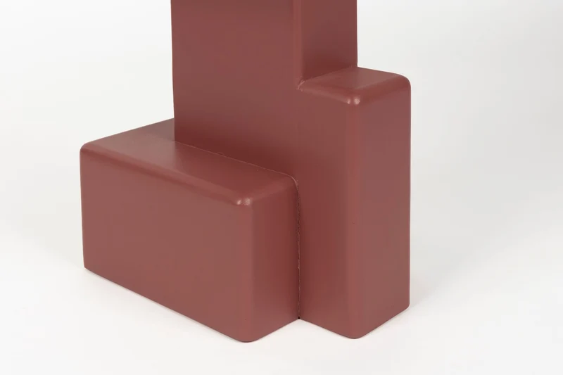 White Label Living Beistelltisch Blast Marsala – MDF, 35 × 35 × 50 cm