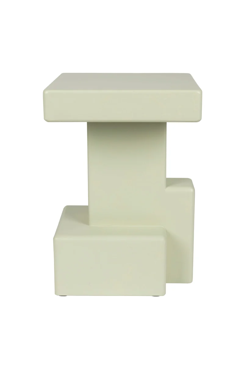 White Label Living Beistelltisch Blast – Grün, MDF, 35 × 35 × 50 cm