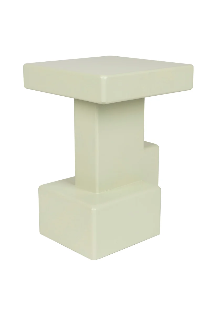 White Label Living Beistelltisch Blast – Grün, MDF, 35 × 35 × 50 cm