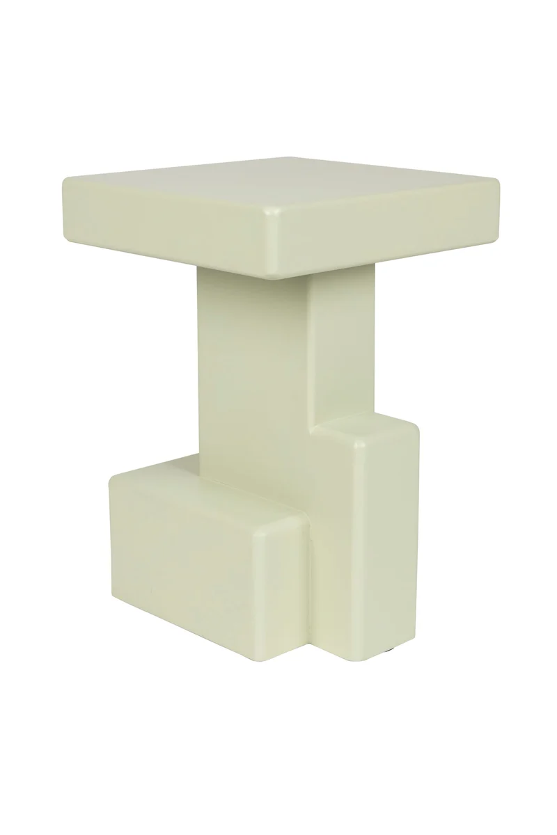 White Label Living Beistelltisch Blast – Grün, MDF, 35 × 35 × 50 cm