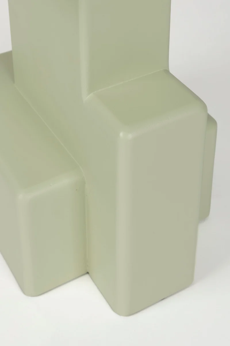 White Label Living Beistelltisch Blast – Grün, MDF, 35 × 35 × 50 cm
