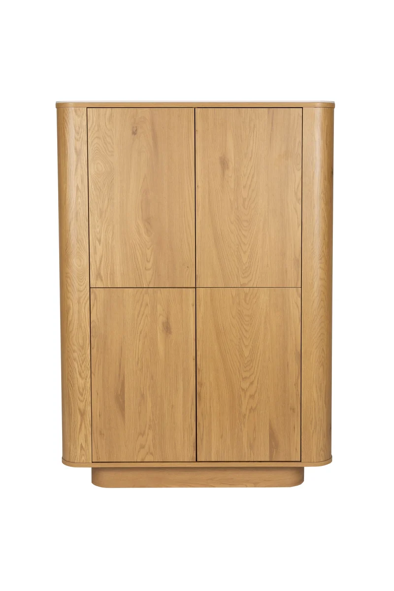 White Label Living Schrank Almira – Eiche, Spanplatte, 40 × 100 × 140 cm