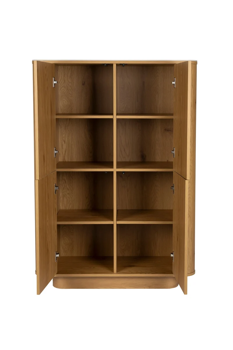 White Label Living Schrank Almira – Eiche, Spanplatte, 40 × 100 × 140 cm