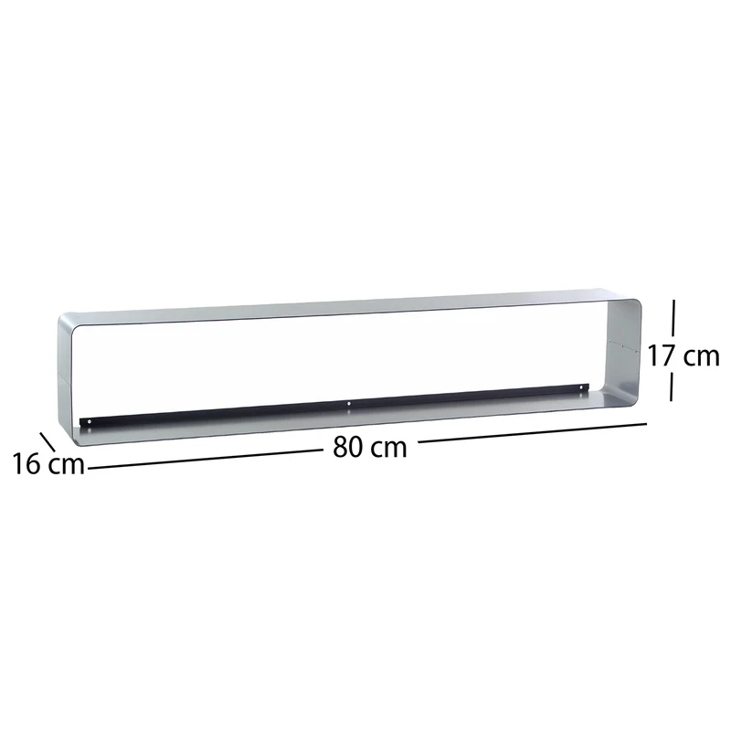 LOUNGE DESIGN CD REGAL "CUBE" | 80cm, Metall | für ca 70 CDs | Farbe: silber