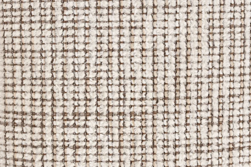 White Label Living Hocker Staple – Braun, Polyester, 40 × 40 × 45 cm