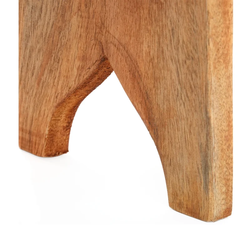 HOCKER "JARNO" | Massivholz, 40cm | Holz Schemel, Natur Blumenhocker