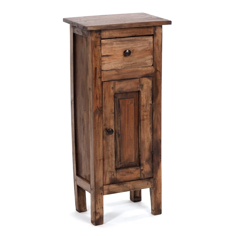 FLURSCHRANK PLANT 80x36cm (HxB) Massivholz | Telefontisch | Farbe: 02 hellbraun