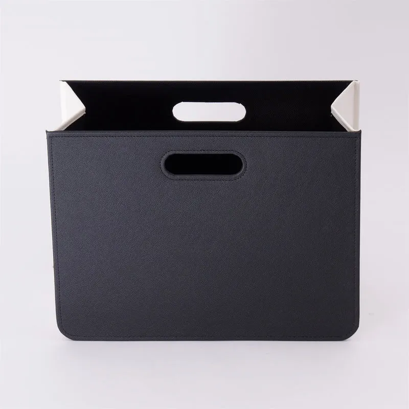 ZEITUNGSKORB "BUSINESS" | schwarz weiß | Magazinsammler, Zeitungsbox