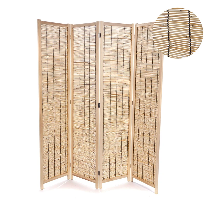 RAUMTEILER "GRAN PLAYA" | Schilfrohr, 170x160 cm | Paravent | Farbe: natur