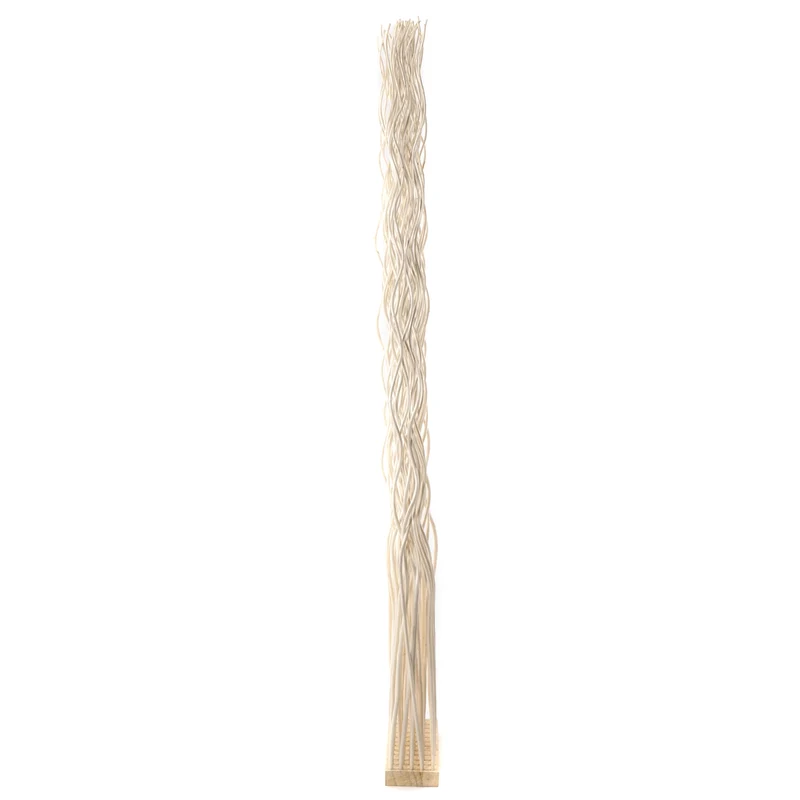 RAUMTEILER "WAVE" | Weidenholz, 170x40cm (HxB) | Paravent, Trennwand | Farbe: geblichen
