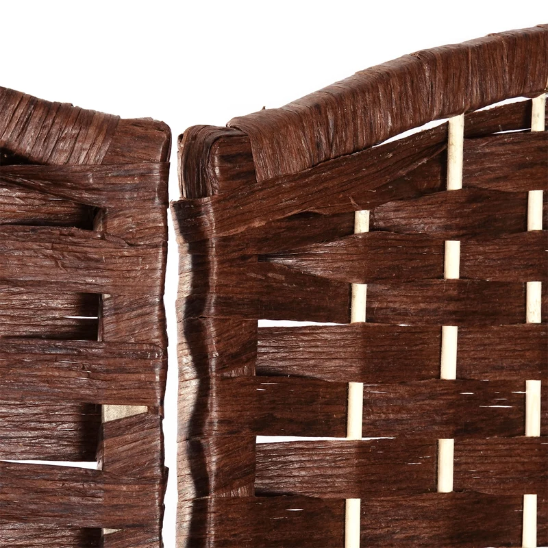 RAUMTEILER "QUINN" | Holz, 168x120cm | Natur Paravent | Farbe: hellbraun