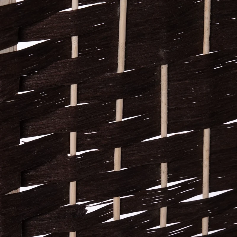 RAUMTEILER "QUINN" | Holz, 168x120cm | Natur Paravent | Farbe: dunkelbraun