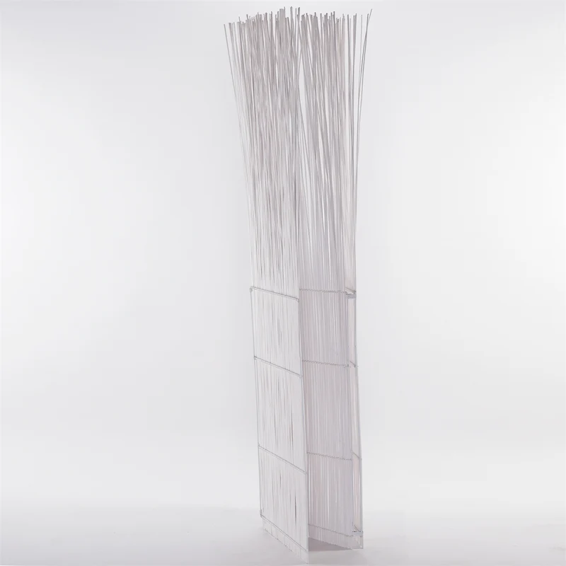 RAUMTEILER "SPIKE" | 170 cm, Weiden | Natur Paravent, Sichtschutz | Farbe: weiß