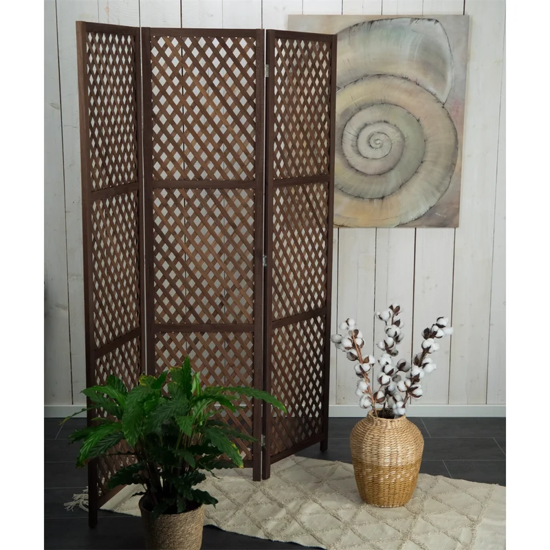 RAUMTEILER "LUMINA" | Bambus, Holz, 170 cm | Paravent | Farbe: braun