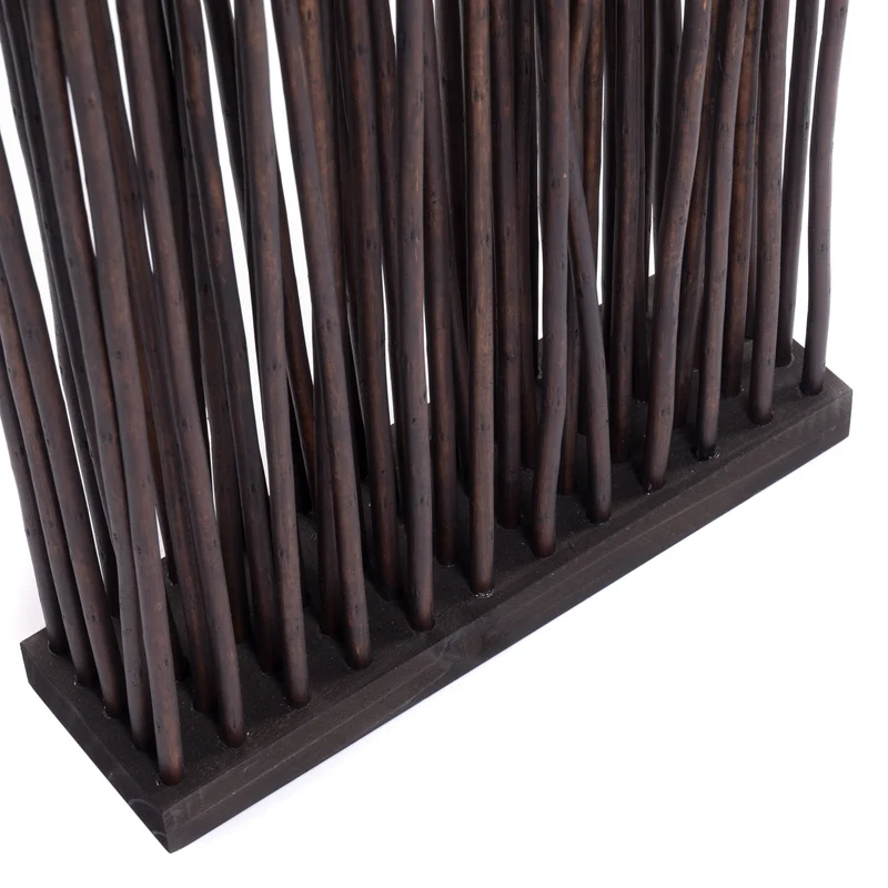 RAUMTEILER "SLIM" | Weide, 170x40cm | Paravent Zweige, Stellwand | Farbe: braun