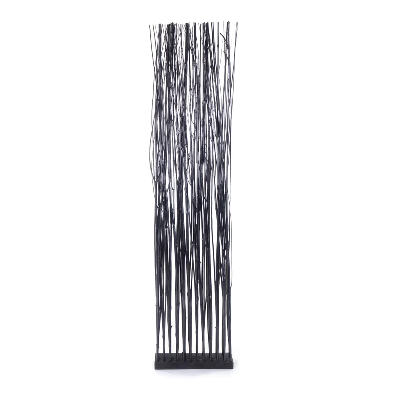 RAUMTEILER "SLIM" | Weide, 170x40cm | Paravent Zweige, Stellwand | Farbe: schwarz