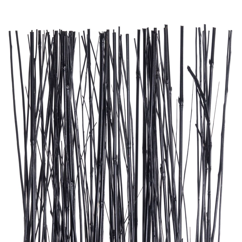 RAUMTEILER "SLIM" | Weide, 170x40cm | Paravent Zweige, Stellwand | Farbe: schwarz