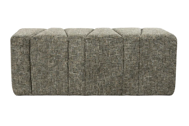White Label Living Bank Dance – Grün, Polyester, 40 × 120 × 45 cm