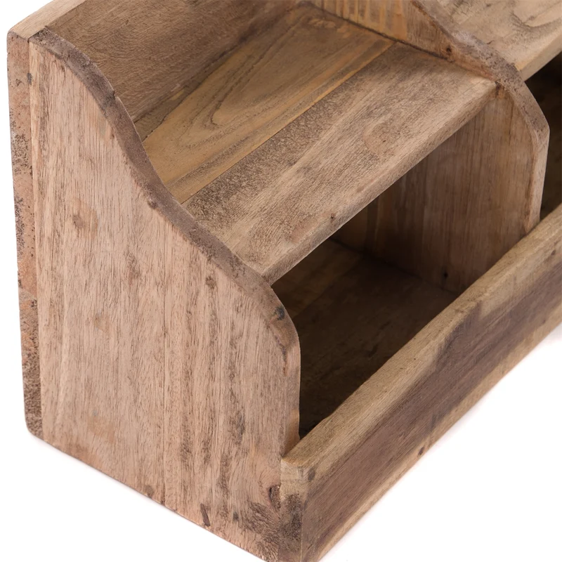 WANDREGAL "STORAGE 40" | Mahagoni Holz, 40 cm | Holzregal
