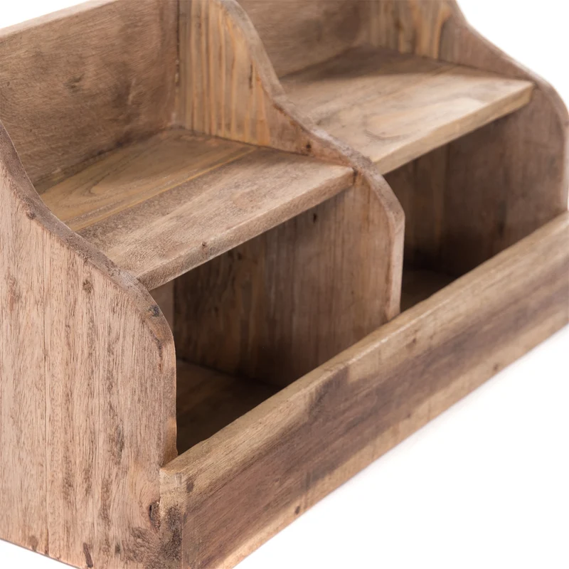 WANDREGAL "STORAGE 40" | Mahagoni Holz, 40 cm | Holzregal
