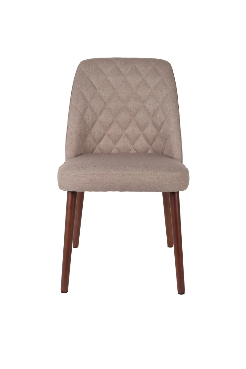 White Label Living Stuhl Conway – Beige, Textil, 56 × 48 × 85 cm, 2er-Set