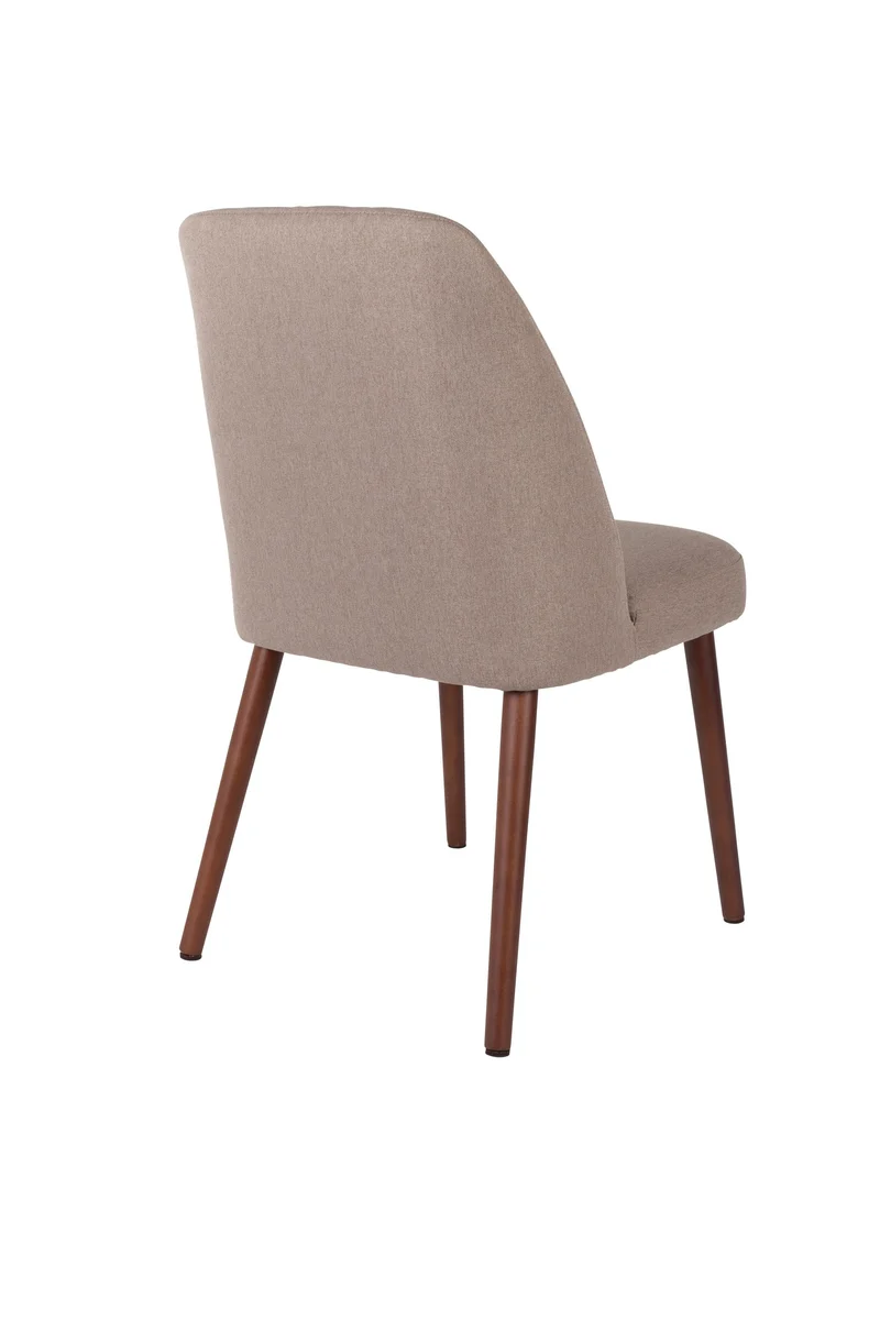 White Label Living Stuhl Conway – Beige, Textil, 56 × 48 × 85 cm, 2er-Set
