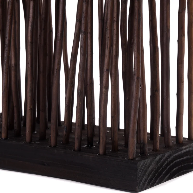 RAUMTEILER "KINKI" | Weidenholz, 110x70 cm | Zweige Paravent | Farbe: braun
