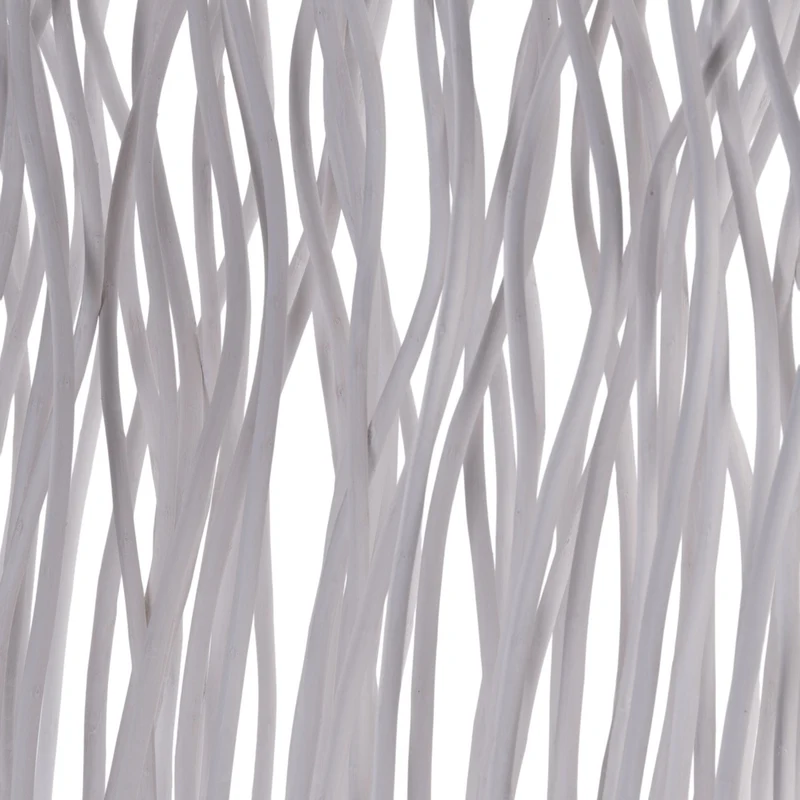 RAUMTEILER "KINKI" | Weidenholz, 110x70 cm | Zweige Paravent | Farbe: weiß