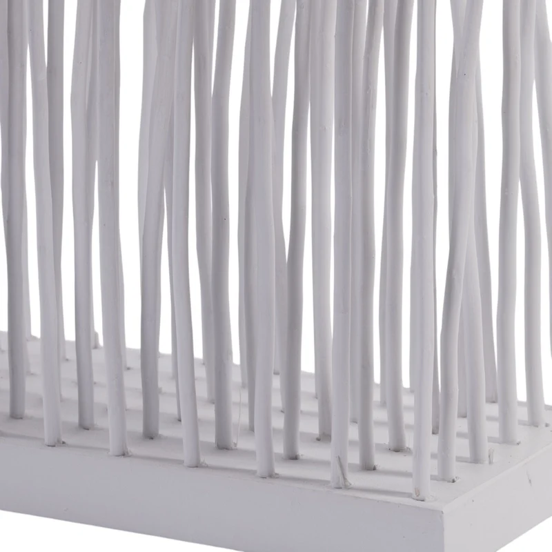 RAUMTEILER "KINKI" | Weidenholz, 110x70 cm | Zweige Paravent | Farbe: weiß