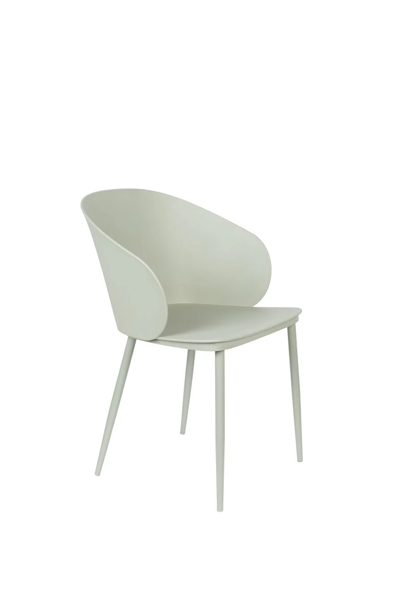 White Label Living Stuhl Gigi Mint – Polypropylen, 53,5 × 57 × 81 cm, 2er-Set