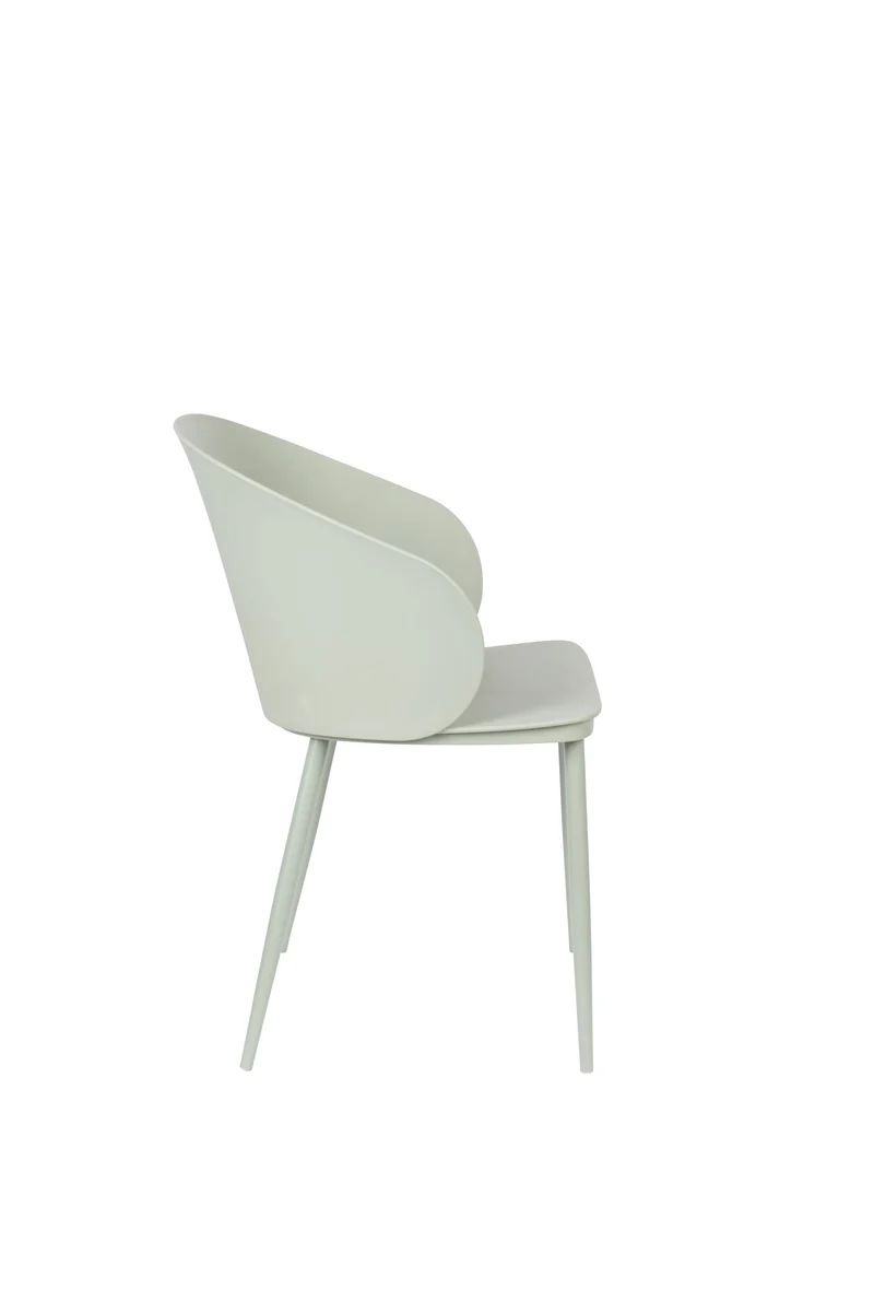 White Label Living Stuhl Gigi Mint – Polypropylen, 53,5 × 57 × 81 cm, 2er-Set