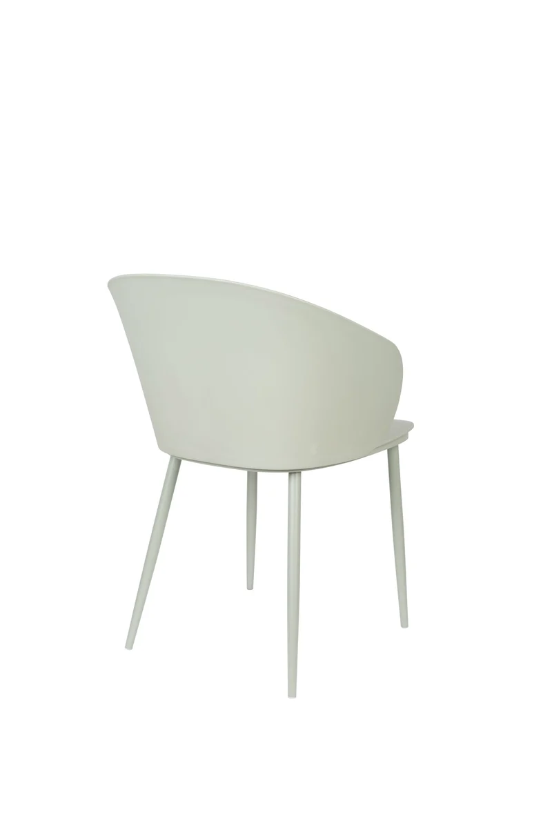 White Label Living Stuhl Gigi Mint – Polypropylen, 53,5 × 57 × 81 cm, 2er-Set