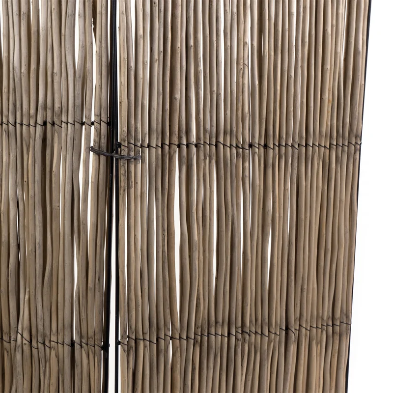 RAUMTEILER "NATURE" | 160x120 cm, Weide, Grau | Weiden Paravent