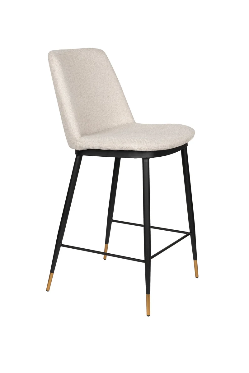 White Label Living Tresenhocker Lionel – Beige, Textil, 46 × 51,5 × 95 cm, 2er-Set