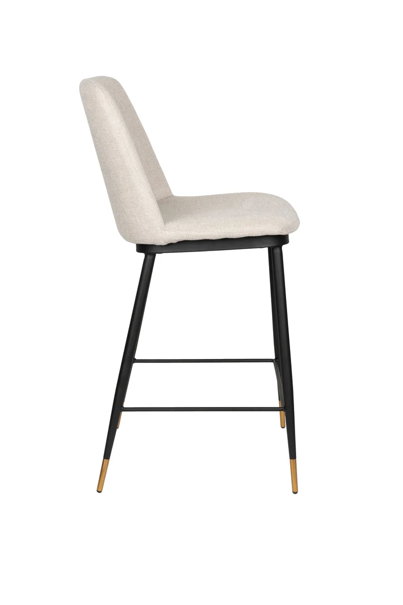 White Label Living Tresenhocker Lionel – Beige, Textil, 46 × 51,5 × 95 cm, 2er-Set
